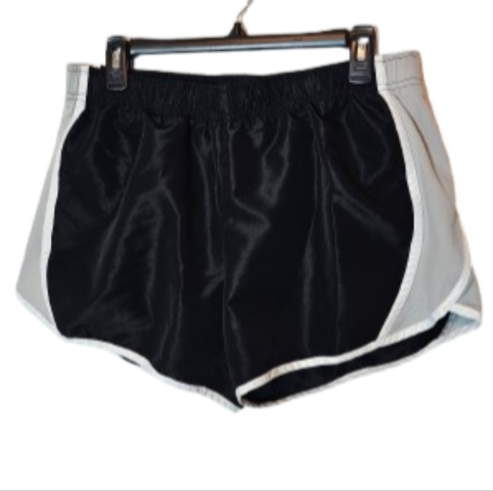 Athletic Works Black and Gray Women's Athletic Shorts Size Large 12-14